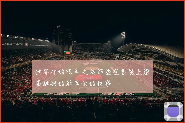世界杯的艰辛之路那些在赛场上遭遇挑战的冠军们的故事